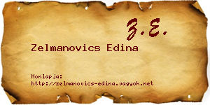 Zelmanovics Edina névjegykártya